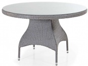 Плетеный стол из искусственного ротанга Ninja, диам.120, серый