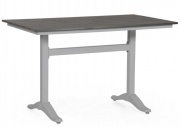 Алюминиевый стол Seine 120x70, серый