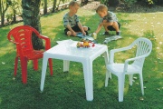 Детский пластиковый  стол, белый 