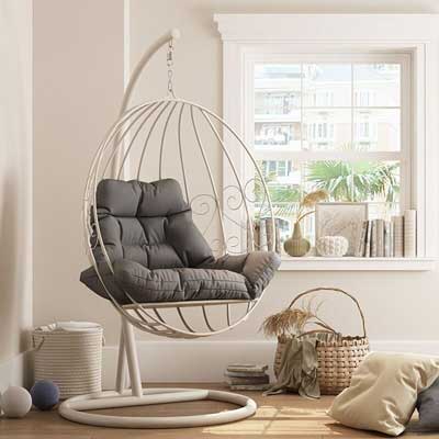 Гениальное изобретение дизайнерской мысли: кресло-качели подвесные