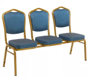 3 местная секция стульев металлическая