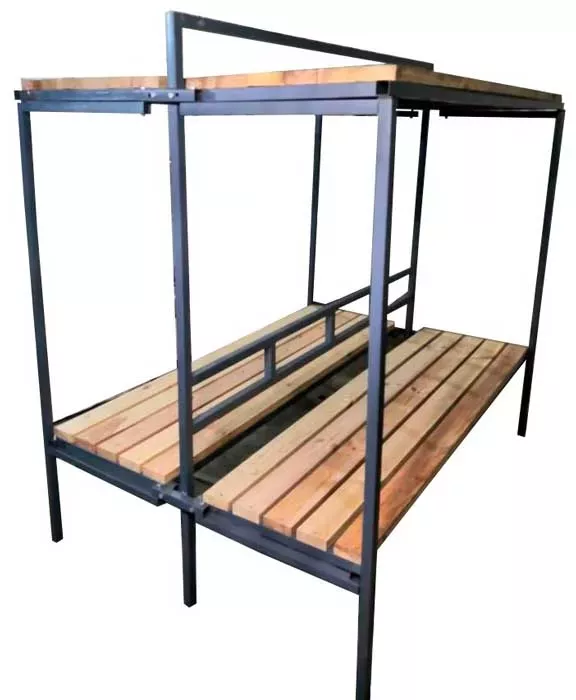 Нары складные двухъярусные двухсторонние металлические