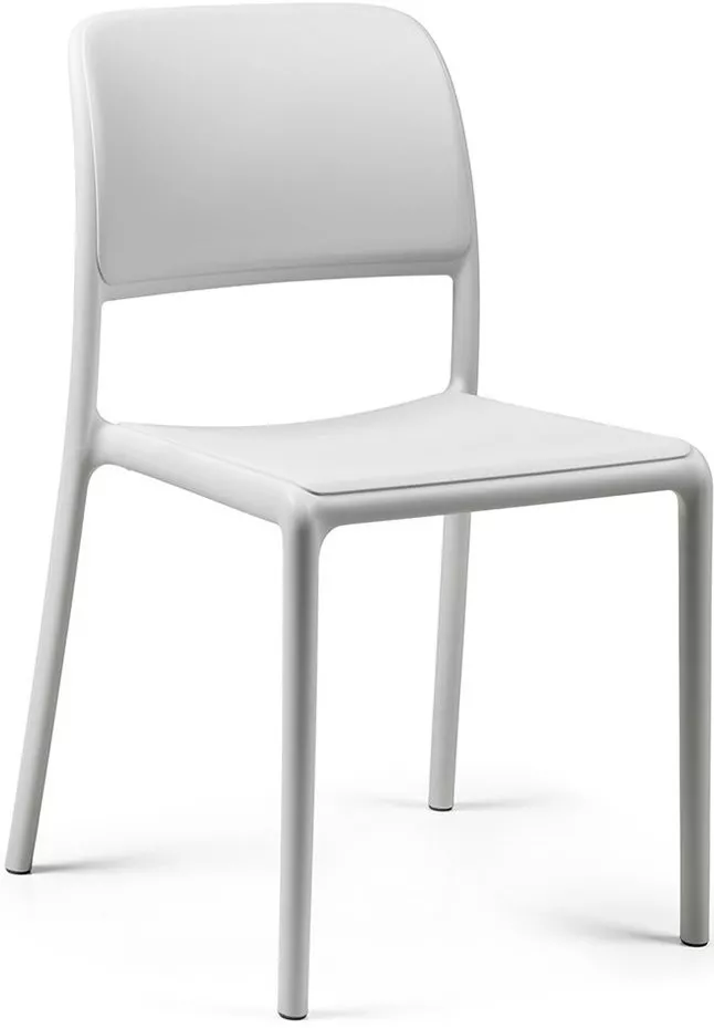 Белый пластиковый стул банкетный, штабелируются Италия