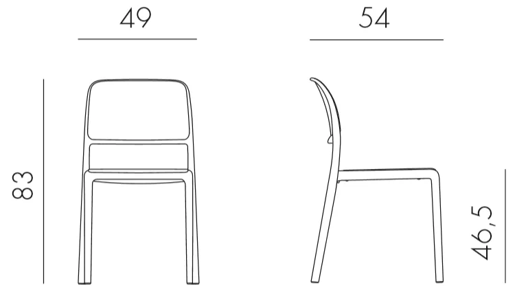 Белый пластиковый стул банкетный, штабелируются Италия Белый пластиковый стул банкетный, штабелируются Италия
