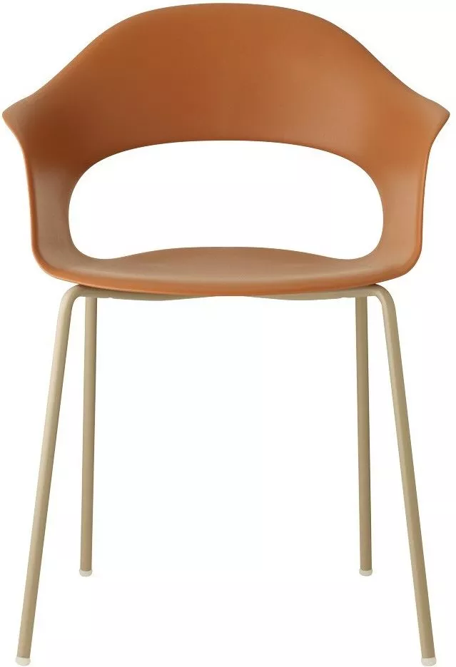Итальянский пластиковый стул на металлическом каркасе Итальянский пластиковый стул на металлическом каркасе