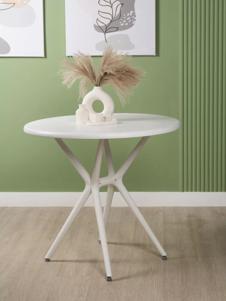 Белая мебель для кафе пластиковая Белая мебель для кафе пластиковая