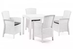 Пластиковая мебель для кафе черный комплект