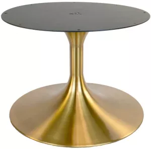 Подстолье для большого круглого стола металлическое, золото