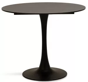 Стальной круглый стол из HPL 160 см, дуб. Купить!