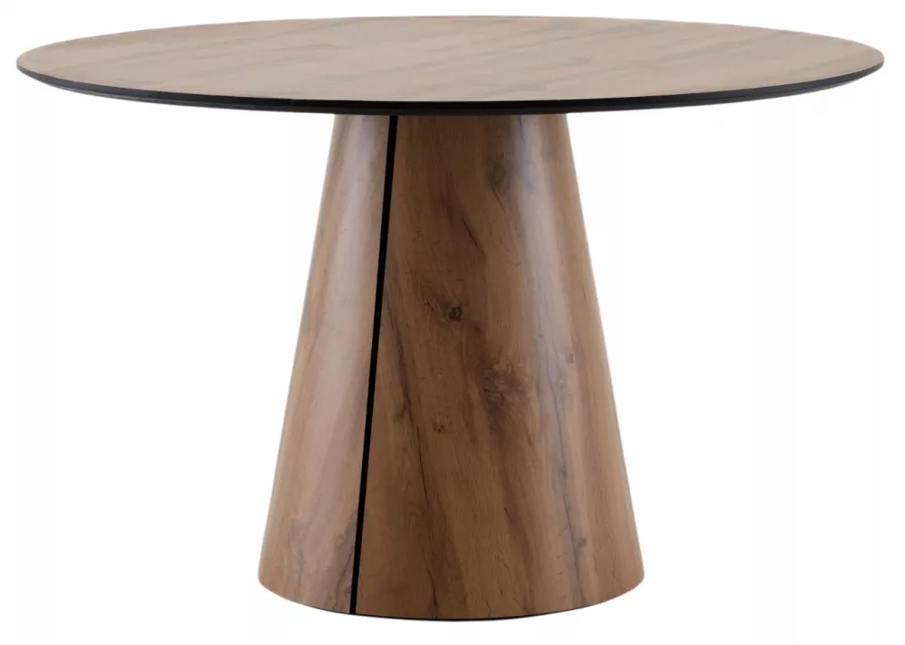 Стол круглый Стивенсон 120 столешница HPL дуб вотан
