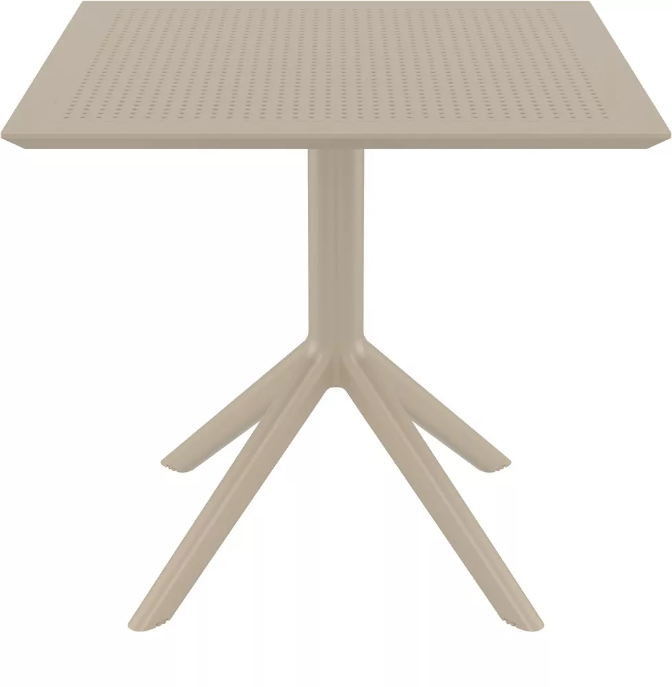 Квадратные пластиковые столы для кафе 80х80 см Турция, бежевый