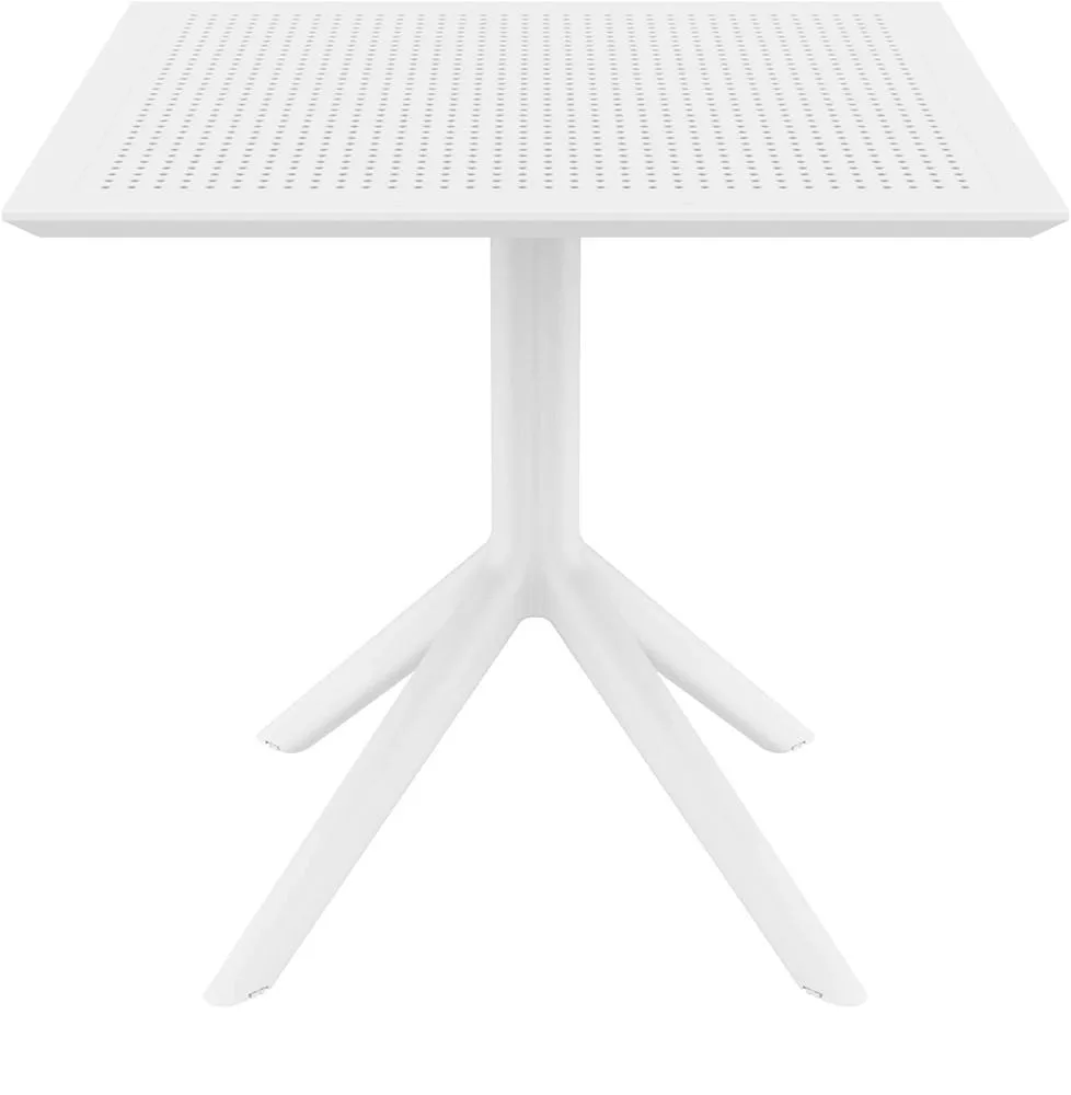 Квадратные пластиковые столы для кафе 80х80 см Турция, бежевый