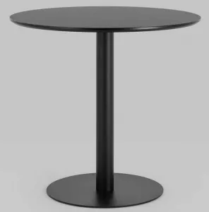 Черный круглый обеденный стол  для кафе D80 купить