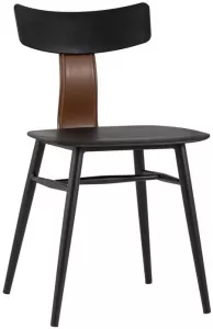 Современный стул с пластиковым сиденьем на металлическом каркасе
