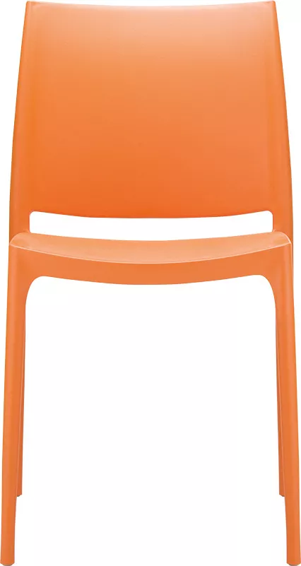 Стул пластиковый оранжевый, штабелируемые Стул пластиковый оранжевый, штабелируемые