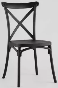 Венские стулья из пластика, черные для кафе купить недорого