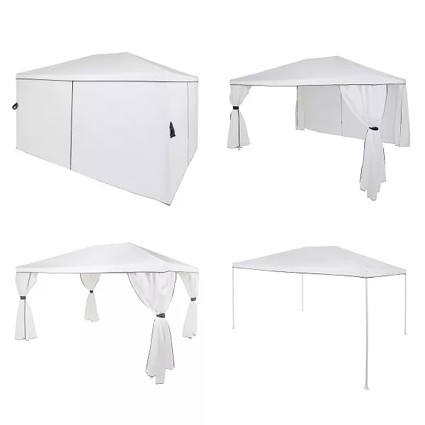 Белая беседка 3х4 из полиэстера Белая беседка 3х4 из полиэстера