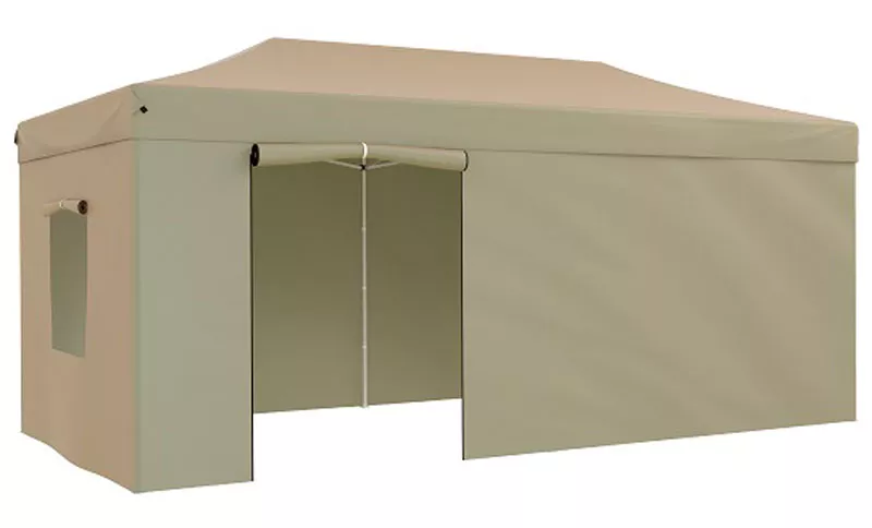Беседка садовая 3х6 м бежевая быстро собирается. Купить!