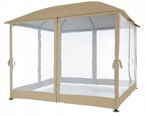 Садовый шатер 3х4 беседка для дачи, светло-коричневый