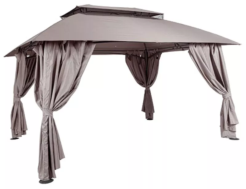 Садовый шатер 3х4 беседка для дачи, светло-коричневый
