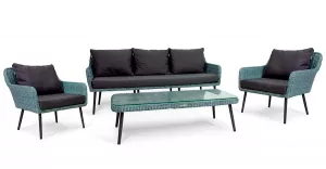 Комплект из искусственного ротанга Kapuchino, коричневый