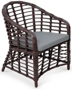 Кресло из искусственного ротанга с подушкой для улицы