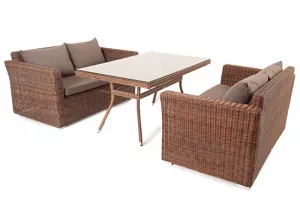 Современная обеденная группа из искусственного ротанга недорого