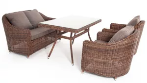 Современная обеденная группа из искусственного ротанга недорого