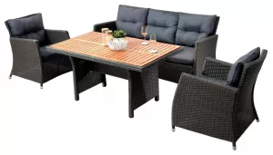 Обеденный комплект из искусственного ротанга купить