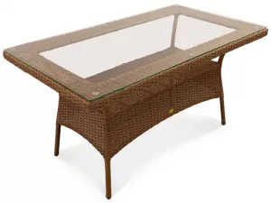 Современный дизайн для вас! Закажите этот стол из иск. ротанга.