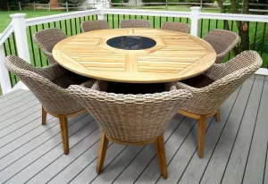 Комплект деревянный для отдыха лаунж из ироко