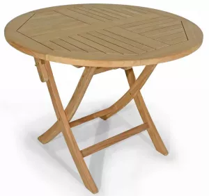 Уличный обеденный стол из тика и алюминия