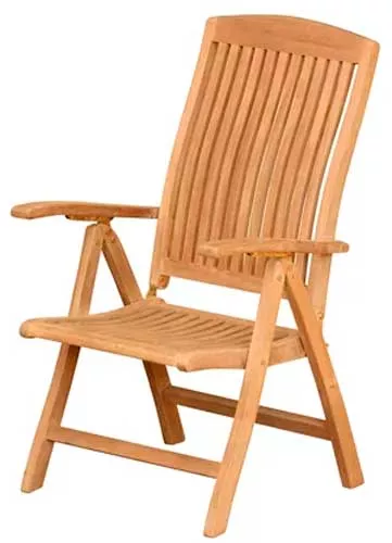 Складной стул из тика с регулировкой наклона купить недорого