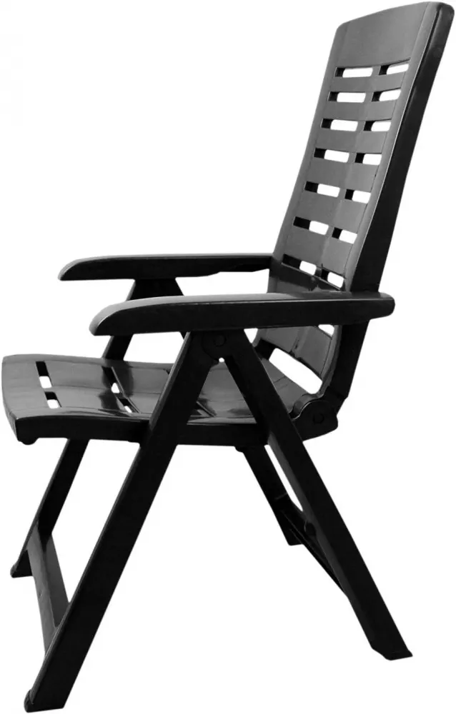 Складное пластиковое кресло с регулировкой спинки. Италия Складное пластиковое кресло с регулировкой спинки. Италия