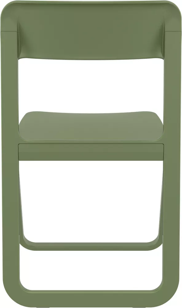 Пластиковые складные стулья со спинкой для кафе, оливковый Пластиковые складные стулья со спинкой для кафе, оливковый