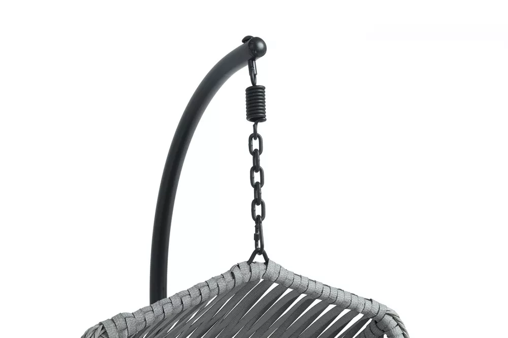 Подвесное кресло из искусственного ротанга, цвет серый. Купить! Подвесное кресло из искусственного ротанга, цвет серый. Купить!