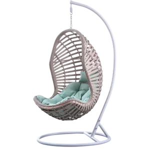 Подвесное кресло-кокон из искусственного ротанга, бронзовый