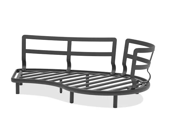 Алюминиевый комплект лаунж мебели антрацит/серый Алюминиевый комплект лаунж мебели антрацит/серый