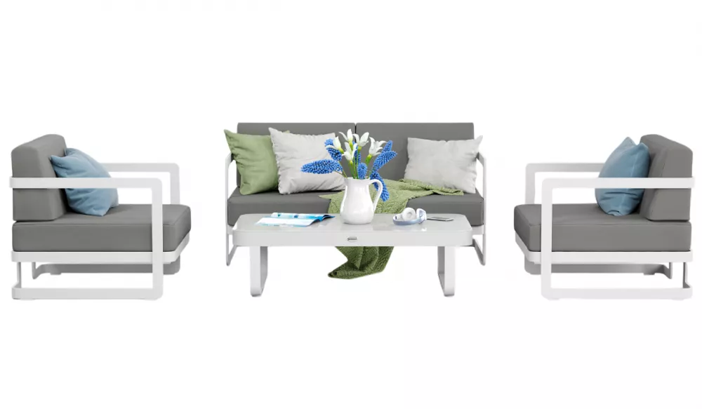 Белая алюминиевая мебель для сада и дачи купить!