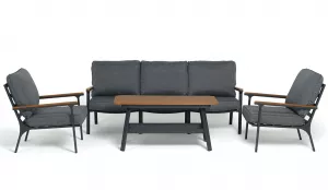 Квадратный стол и 4 стула обеденный комплект для кафе