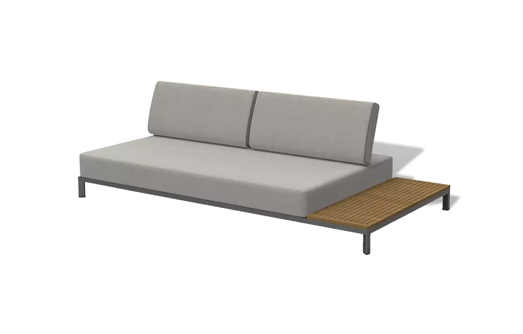 Модульная лаунж-зона из алюминия, цвет графит Модульная лаунж-зона из алюминия, цвет графит