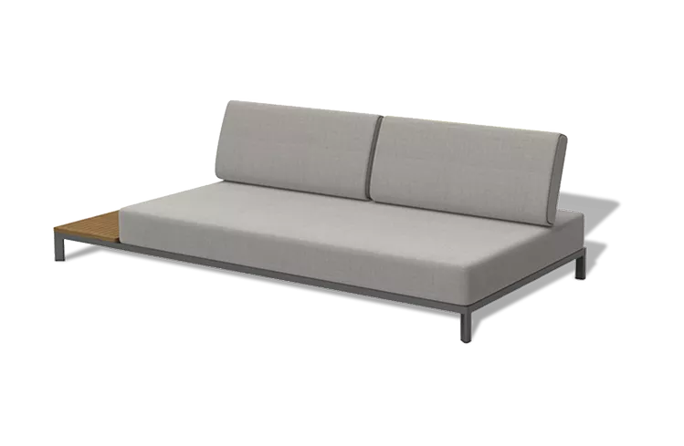 Модульная лаунж-зона из алюминия, цвет графит Модульная лаунж-зона из алюминия, цвет графит