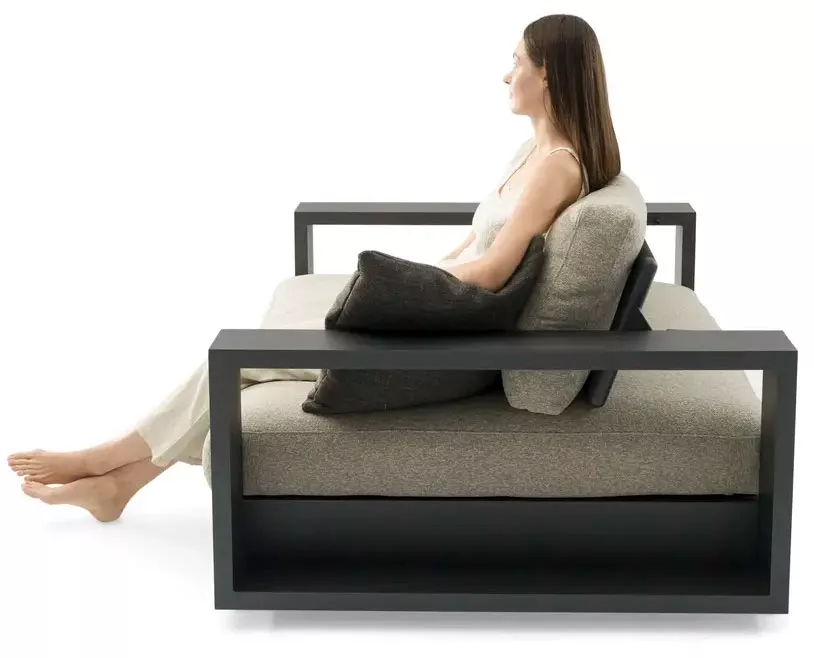 Премиальная уличная мебель из алюминия и тика для террасы Премиальная уличная мебель из алюминия и тика для террасы