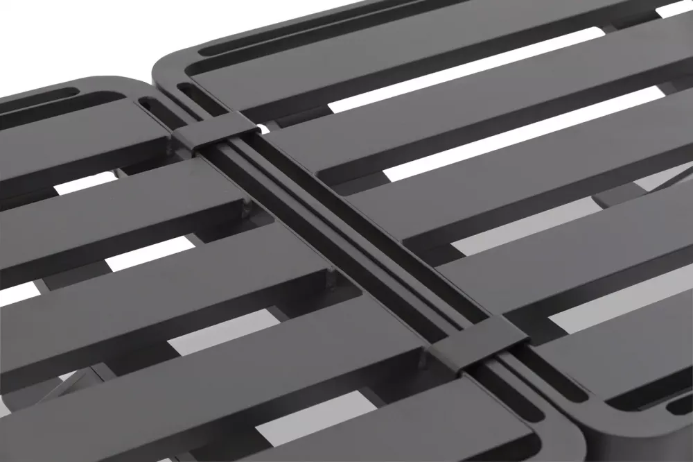 Угловая уличная мебель из алюминия и тика, модульная Угловая уличная мебель из алюминия и тика, модульная