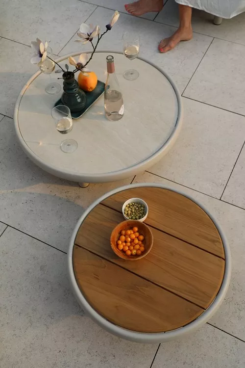 Уличный комплект для отдыха из алюминия, бежевый Уличный комплект для отдыха из алюминия, бежевый