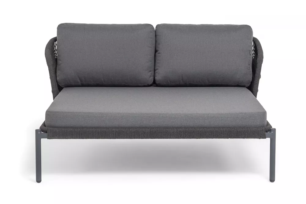 Двухместный лежак плетеный из роупа Двухместный лежак плетеный из роупа