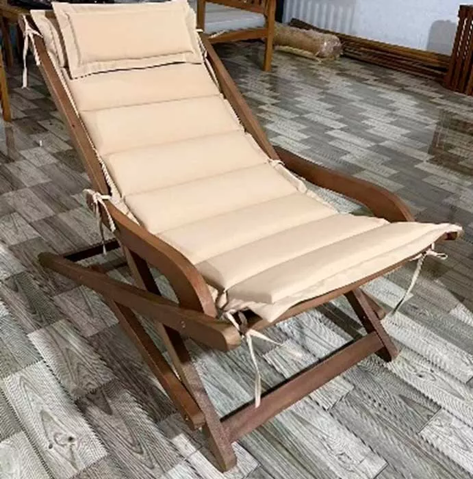 Садовое деревянное кресло шезлонг складное купить