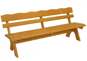 Скамья деревянная из акации 3-х местная