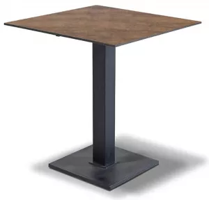 Квадратный стол для кафе из HPL 70х70, цвет винтаж