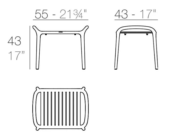 Стильный уличный приставной столик из пластика, цвет тортора Стильный уличный приставной столик из пластика, цвет тортора